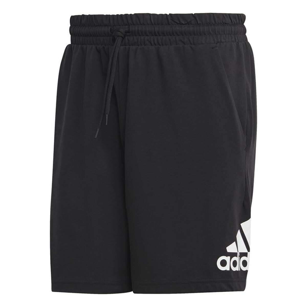 Pantaloncino Sportivo Adidas Essentials Logo Nero Taglia:l
