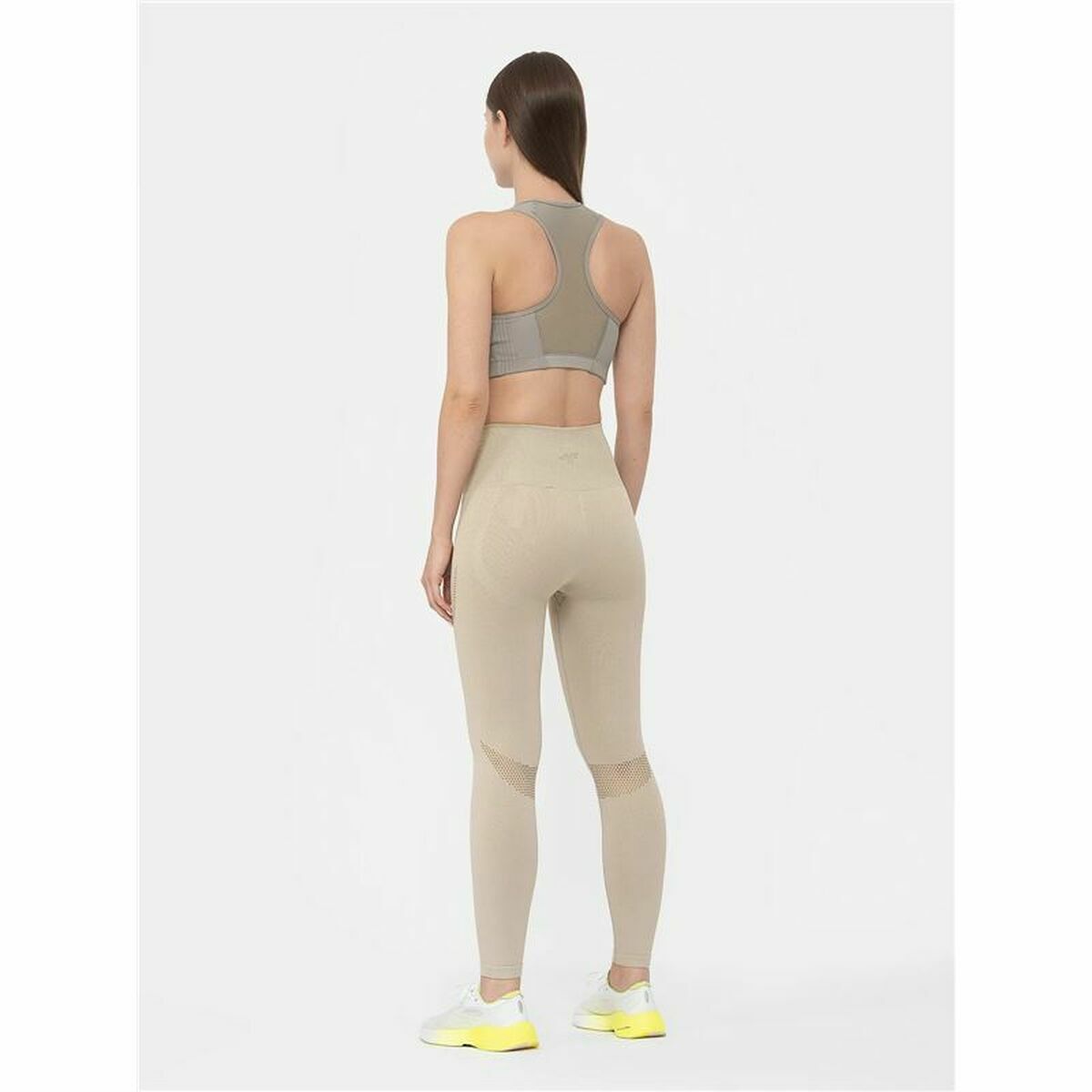 Leggings Sportivo Da Donna 4f Functional Spdf012 Beige Taglia:m/l - Image 3