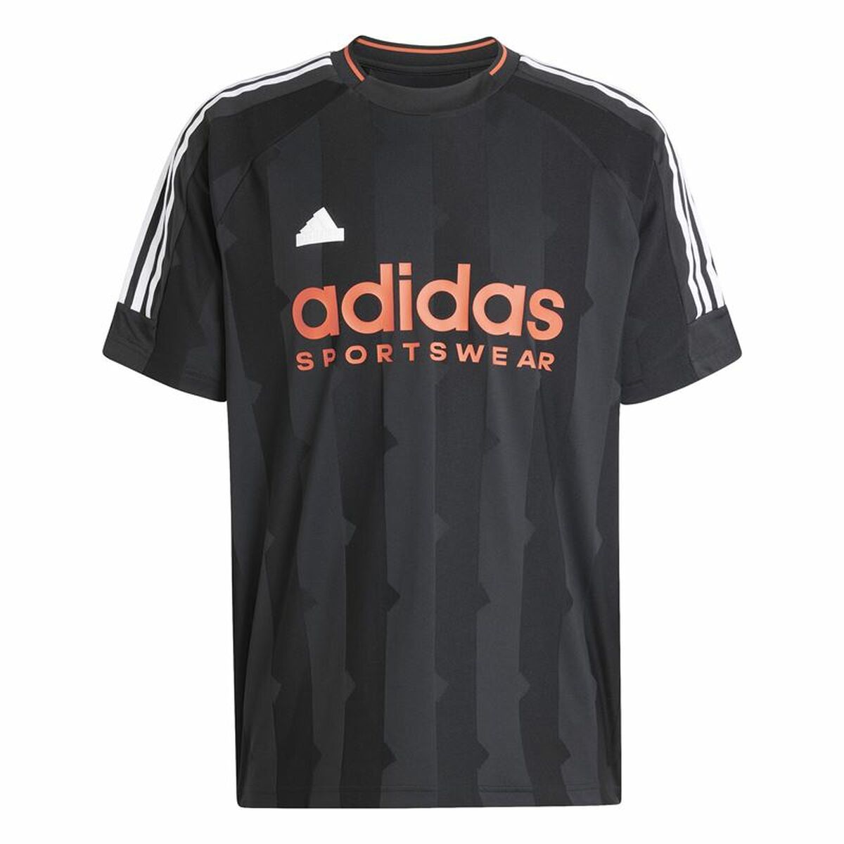 Maglia A Maniche Corte Uomo Adidas House Of Tiro Jacquard Jersey Nero Taglia:m