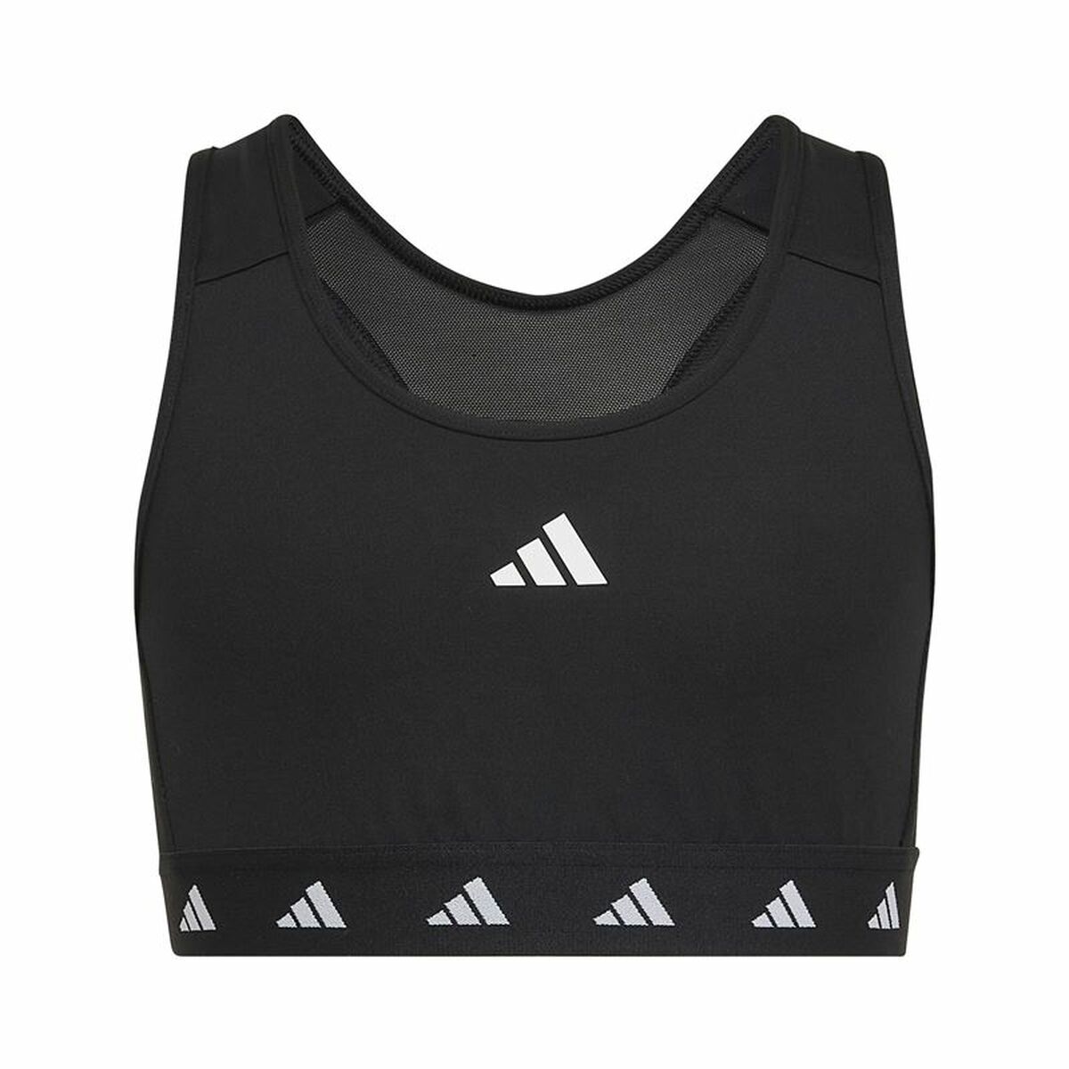 Reggiseno Sportivo Adidas Techfit Power Nero Taglia:13-14 Anni