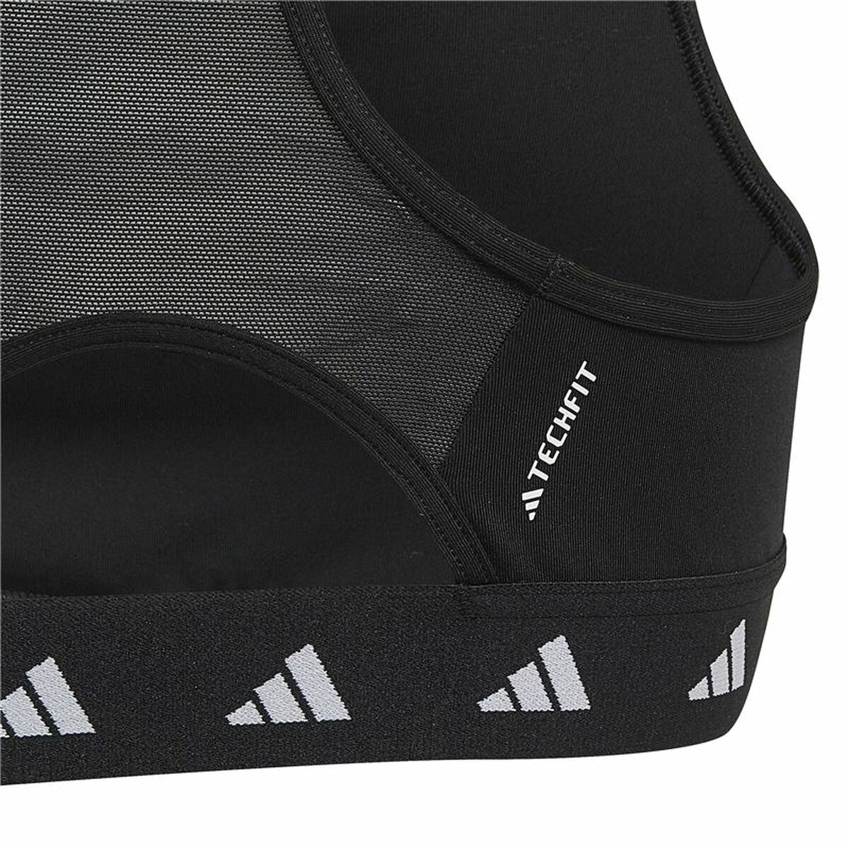 Reggiseno Sportivo Adidas Techfit Power Nero Taglia:13-14 Anni - Image 3