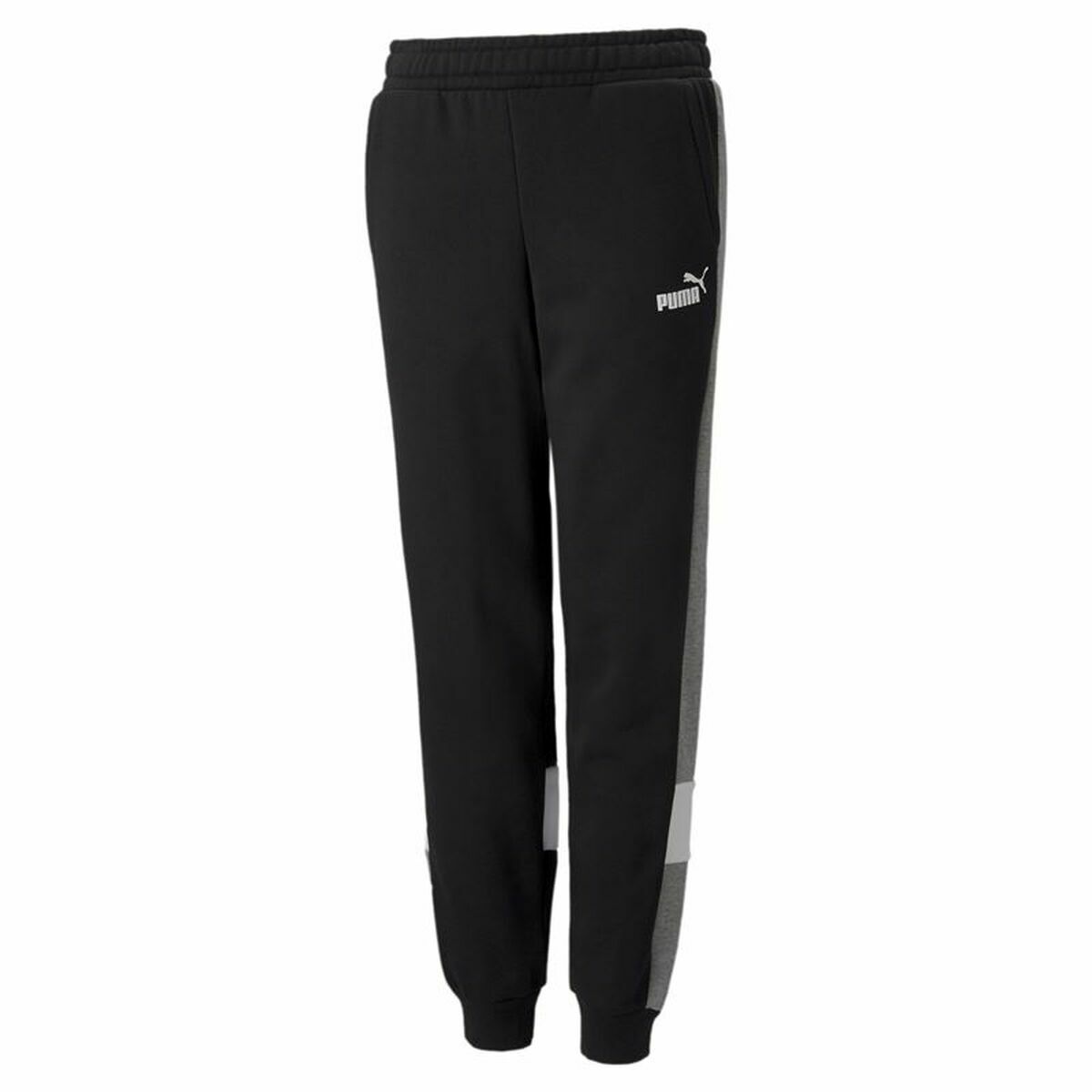 Pantalone Di Tuta Per Bambini Puma Essentials+ Colorblock Nero Bambini Taglia:11-12 Anni