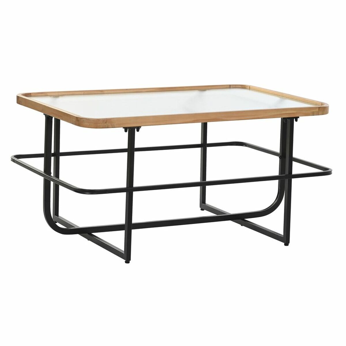 Tavolino Da Caffè Dkd Home Decor Cristallo Metallo (90 X 60 X 46 Cm)