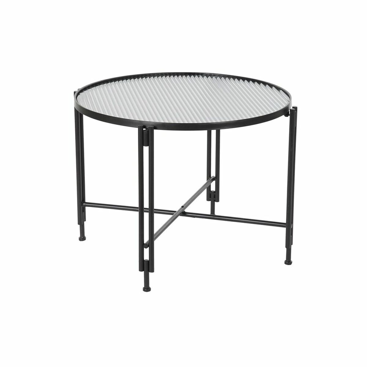 Tavolino Da Caffè Dkd Home Decor Metallo Cristallo 63 X 63 X 46 cm