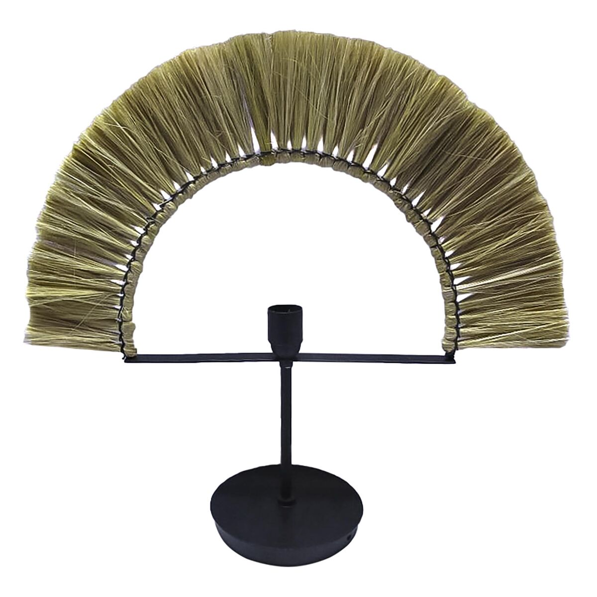 Lampada Da Tavolo Dkd Home Decor Naturale Nero Ferro Iuta (57 X 17 X 52 Cm)
