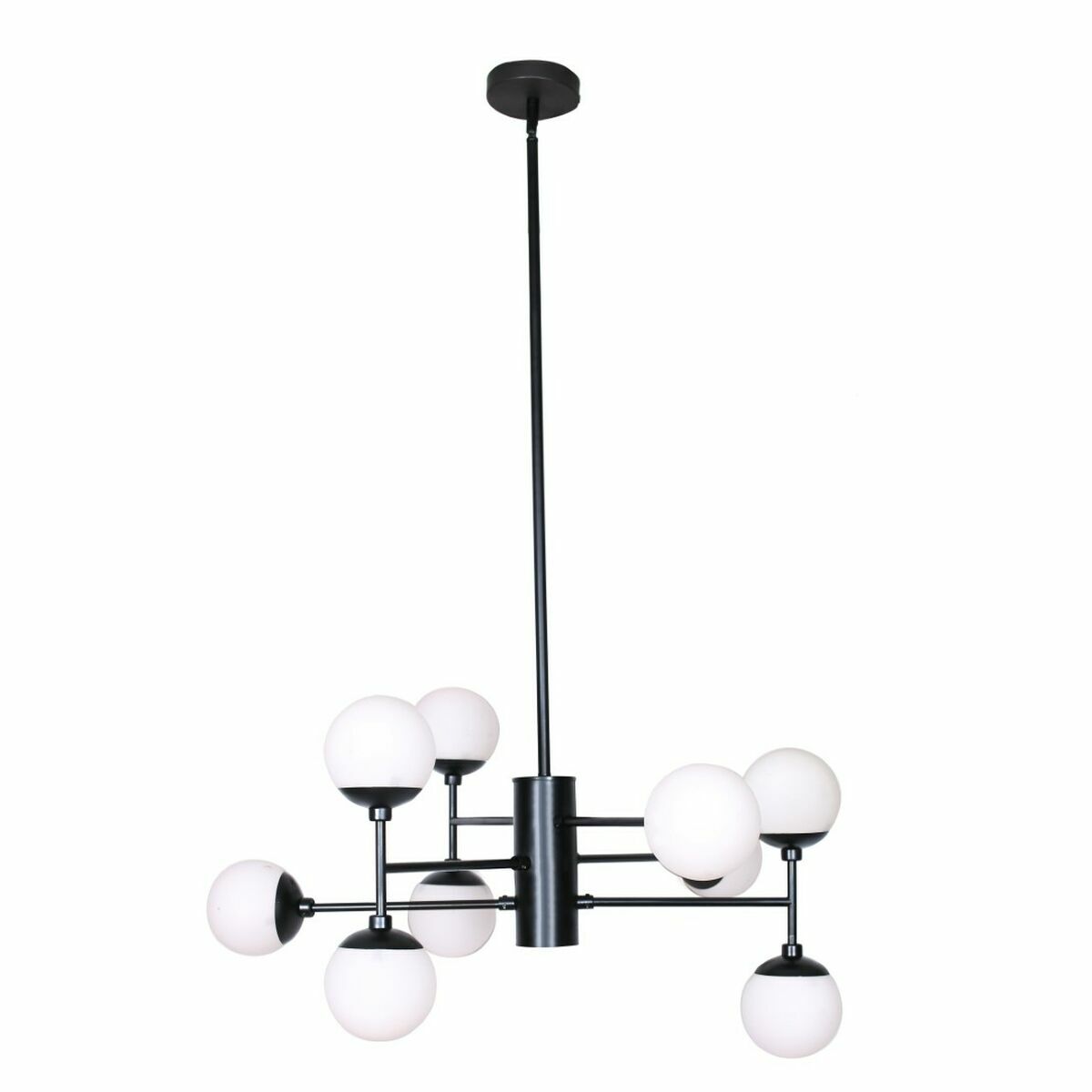 Lampadario Dkd Home Decor Cristallo Nero (76.2 X 76.2 X 40.64 Cm)