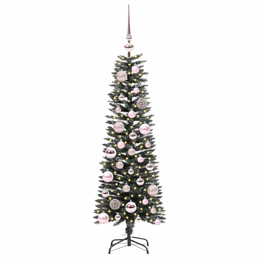 Albero Di Natale Artificiale Con 150 Led Verde 120 cm - Image 3