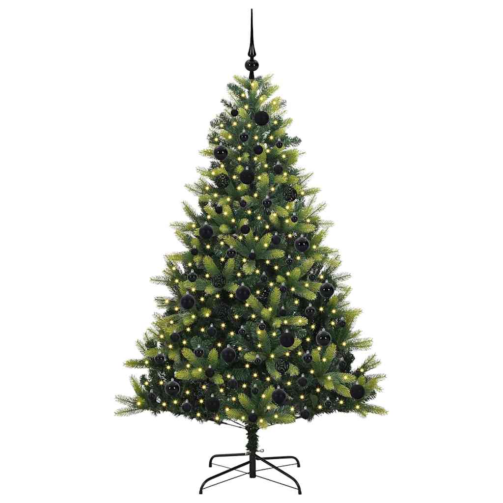 Albero Di Natale Artificiale A Cerniera Con 300 Led 180 cm - Image 3