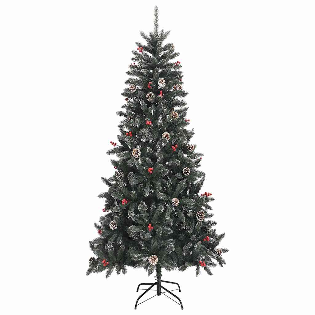 Albero Di Natale Artificiale Con 300 Led Verde 240 cm - Image 5