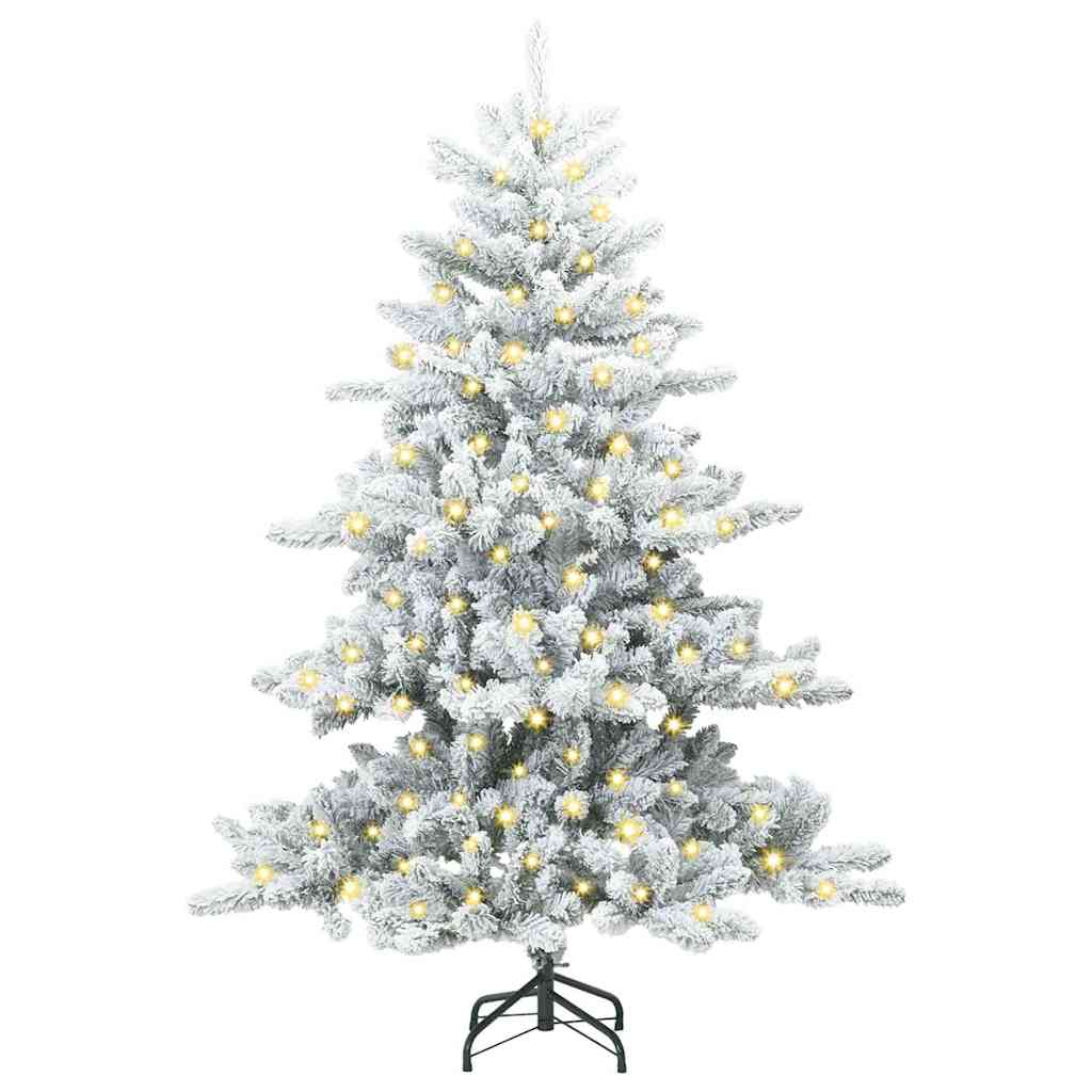 Albero Di Natale Artificiale Con Rami Pieghevoli Bianco 150 cm - Image 3