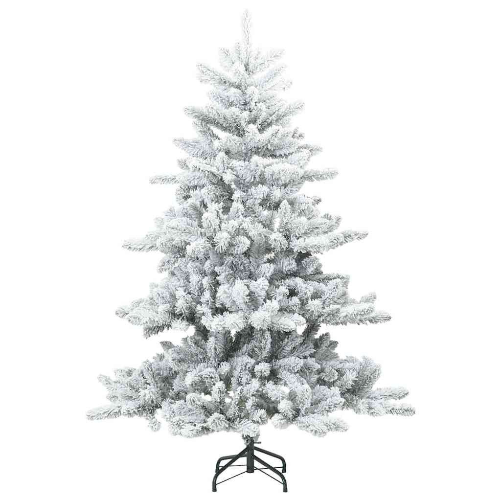 Albero Di Natale Artificiale Con Rami Pieghevoli Bianco 150 cm - Image 4