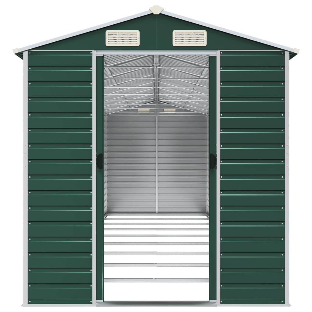 Capanno Da Giardino Verde 191x810x198 Cm In Acciaio Zincato - Image 4