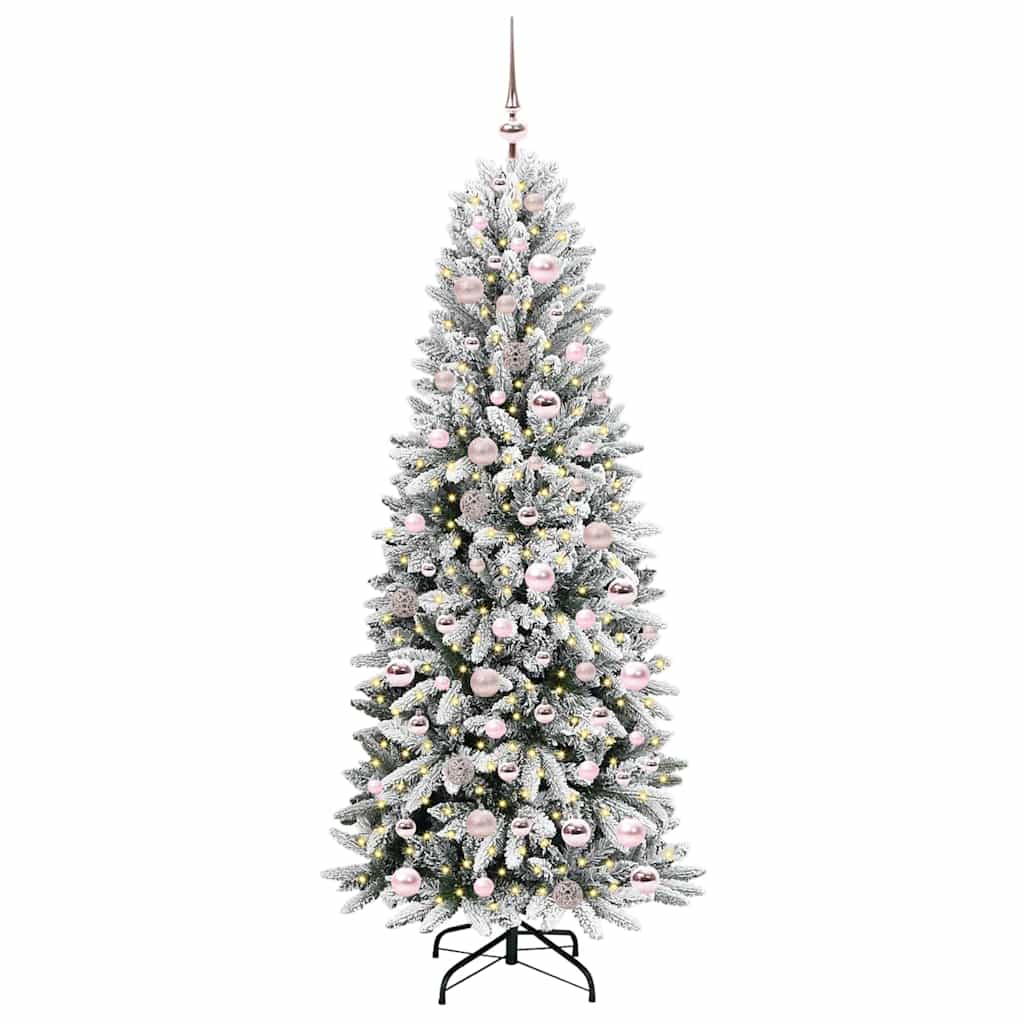 Albero Di Natale Artificiale Con 300 Led Bianco 180 cm - Image 3