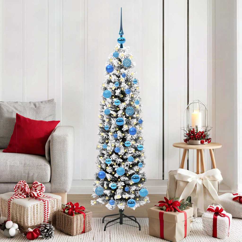 Albero Di Natale Artificiale Con 150 Led Verde 150 cm