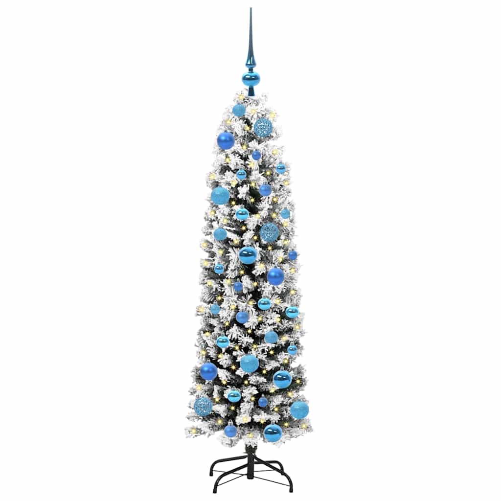 Albero Di Natale Artificiale Con 150 Led Verde 150 cm - Image 3