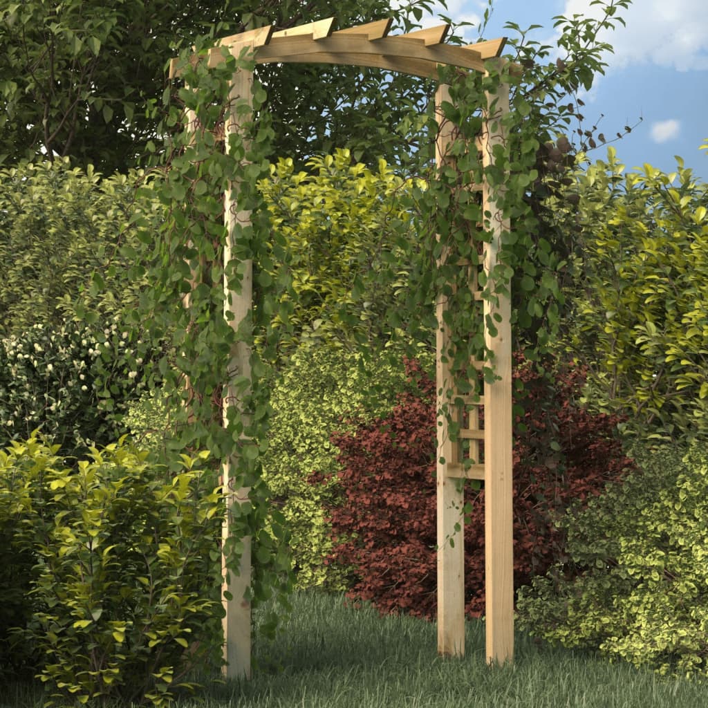 Arco A Traliccio 110x60x210 Cm In Pino Massello Impregnato