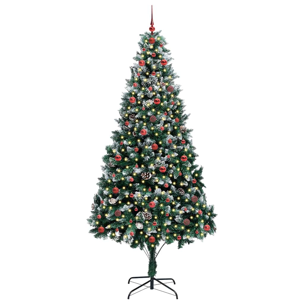Albero Di Natale Artificiale Con 300 Led Verde 240 cm - Image 3