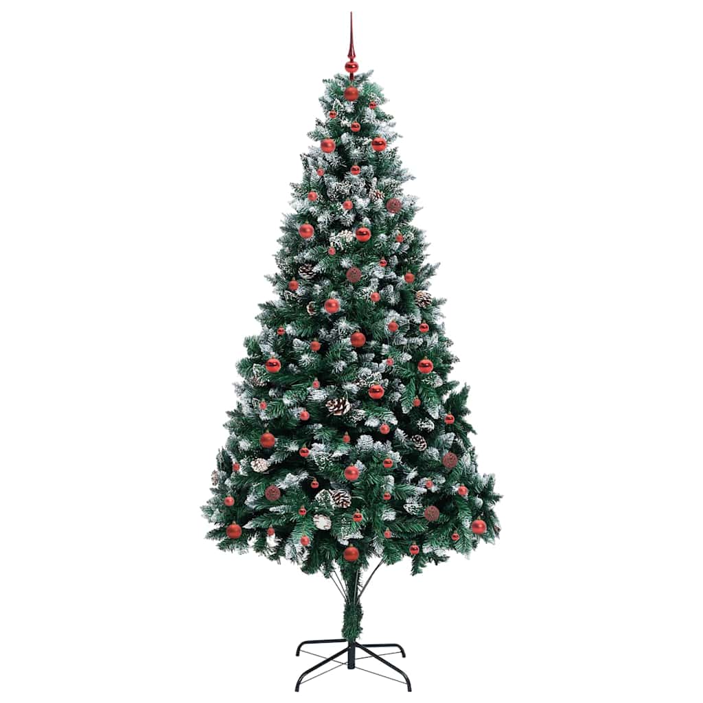 Albero Di Natale Artificiale Con 300 Led Verde 240 cm - Image 4