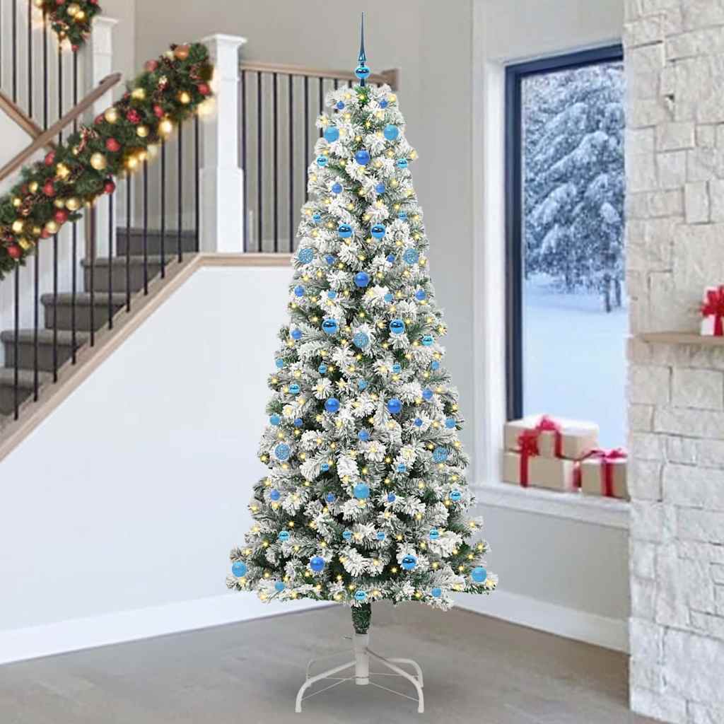 Albero Di Natale Artificiale Con Rami Pieghevoli 240 cm