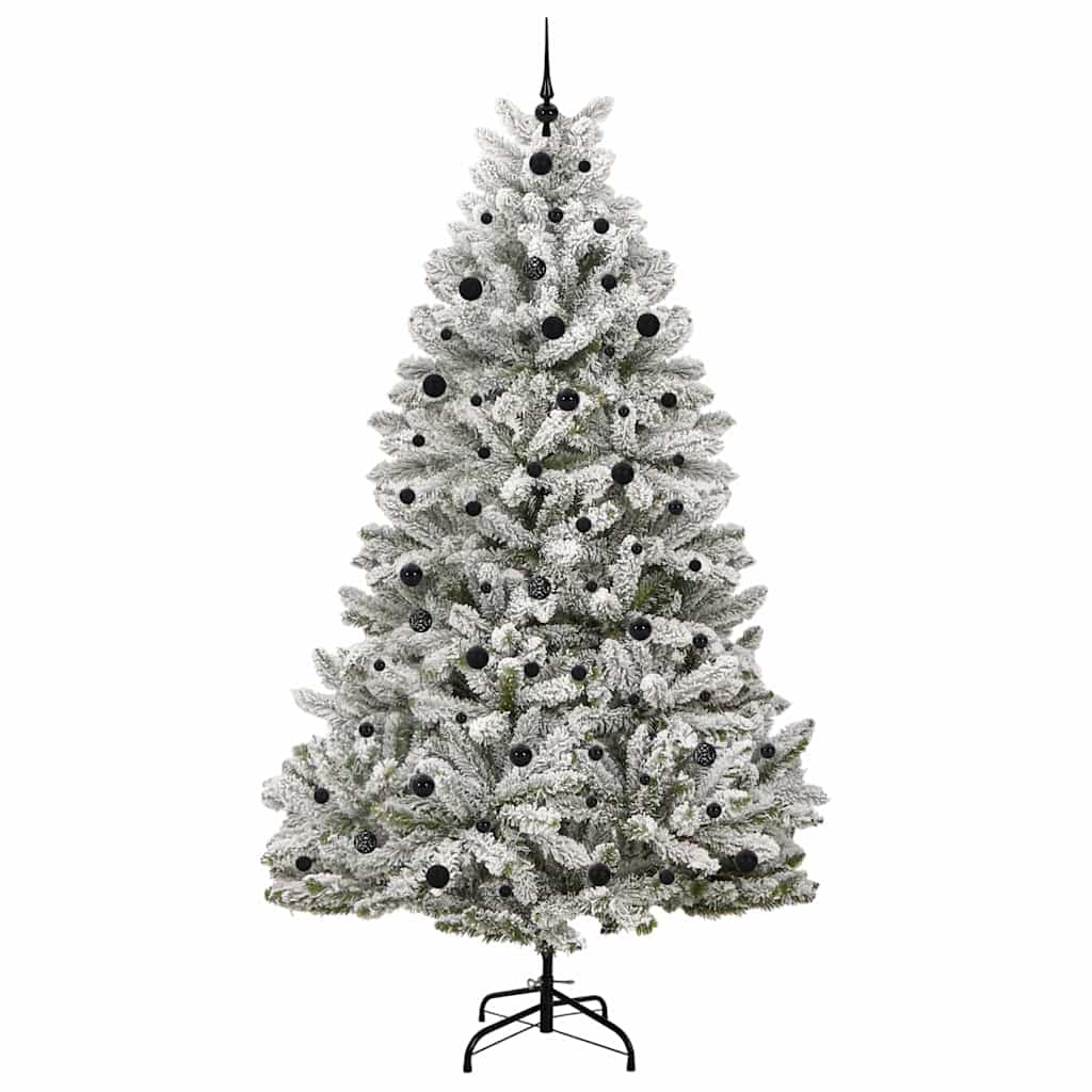Albero Di Natale Artificiale Con 300 Led Verde E Bianco 240 cm - Image 4