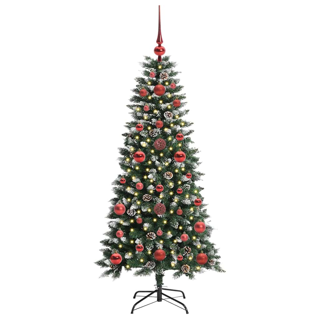 Albero Di Natale Artificiale Con 150 Led Verde 120 cm - Image 3