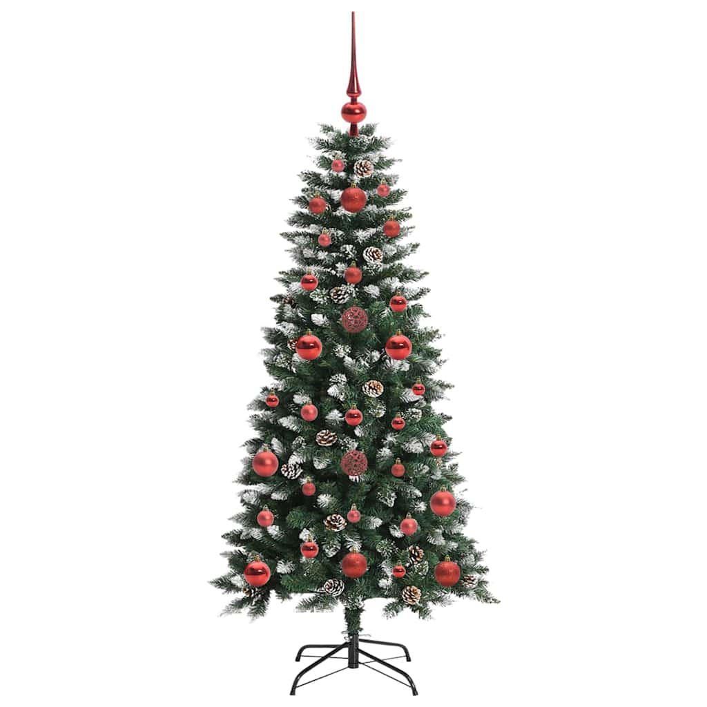 Albero Di Natale Artificiale Con 150 Led Verde 120 cm - Image 4