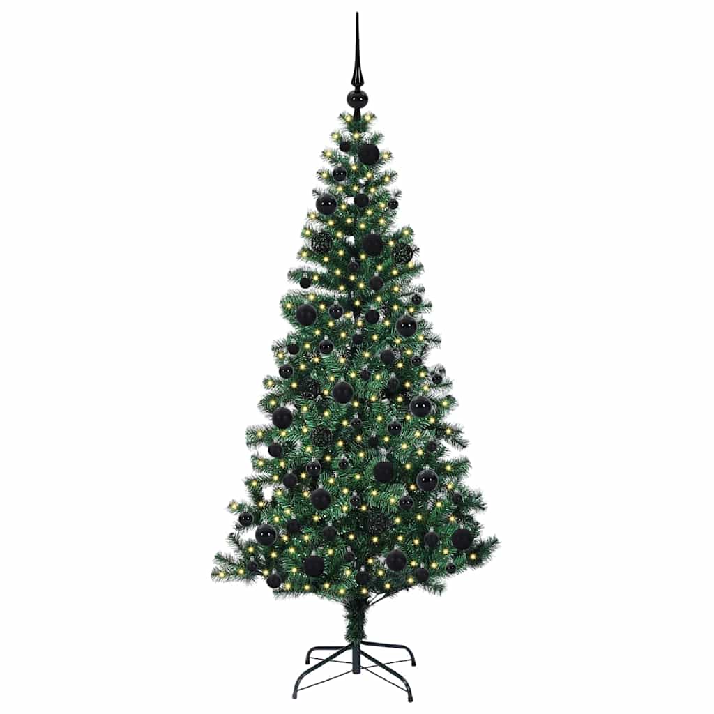 Albero Di Natale Artificiale Con Luci Integrate Verde 180 cm - Image 3
