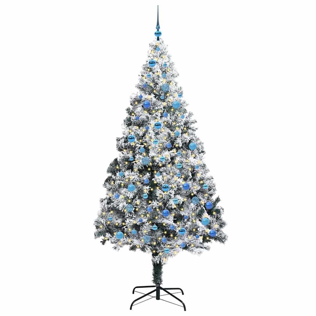 Albero Di Natale Artificiale Con 300 Led Verde 240 cm - Image 3