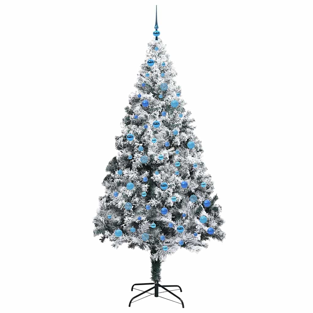 Albero Di Natale Artificiale Con 300 Led Verde 240 cm - Image 4
