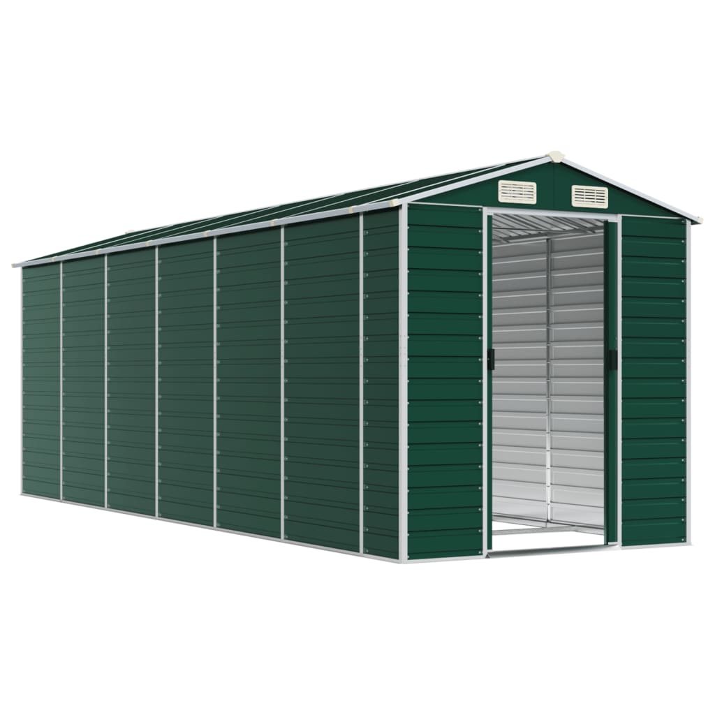 Capanno Da Giardino Verde 191x555x198 Cm In Acciaio Zincato - Image 3