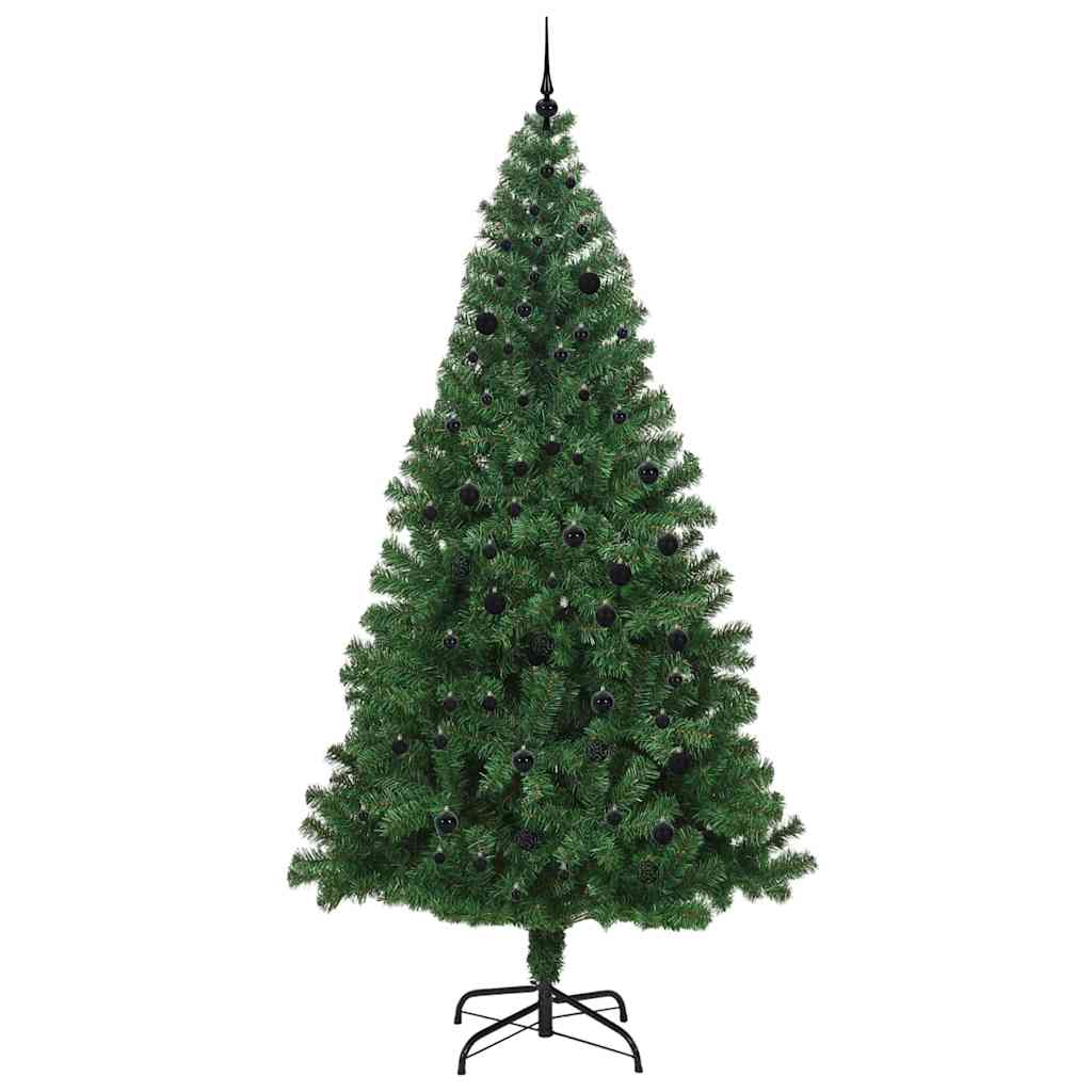 Albero Di Natale Artificiale Con 300 Led Verde 240 cm - Image 4