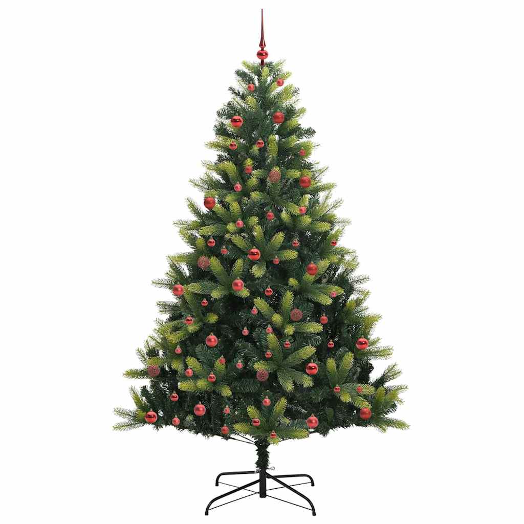Albero Di Natale Artificiale A Cerniera Con 300 Led 210 cm - Image 3