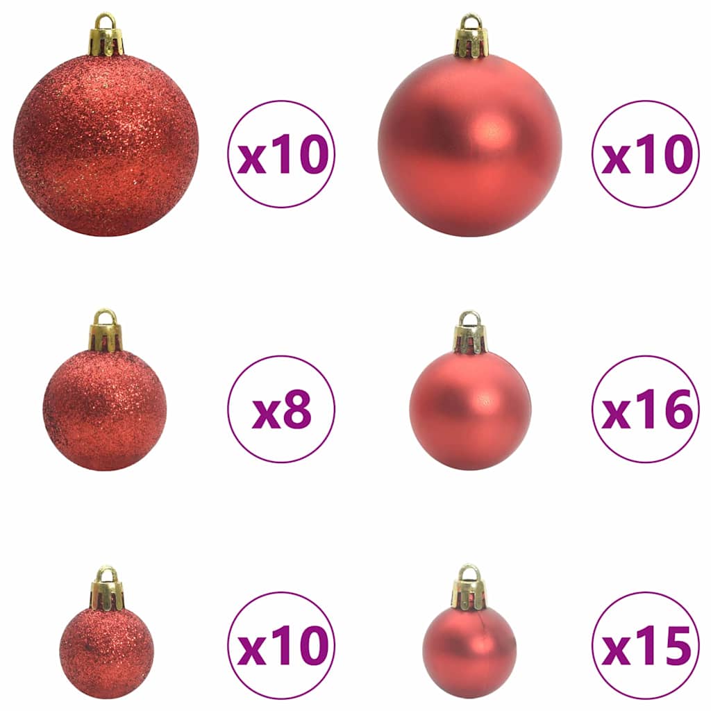 Albero Di Natale Artificiale A Cerniera Con 300 Led 210 cm - Image 6