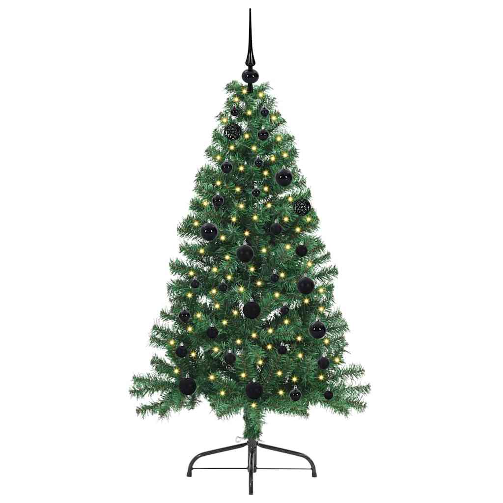 Albero Di Natale Artificiale Con Luci Integrate Verde 150 cm - Image 3