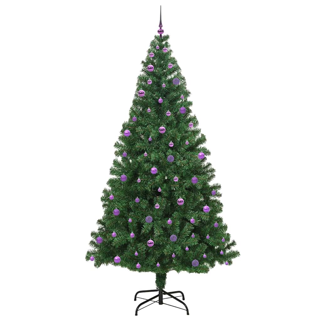 Albero Di Natale Artificiale Con 300 Led Verde 240 cm - Image 4