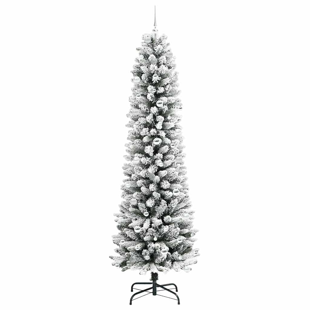 Albero Di Natale Artificiale Con 300 Led Verde E Bianco 240 cm - Image 4