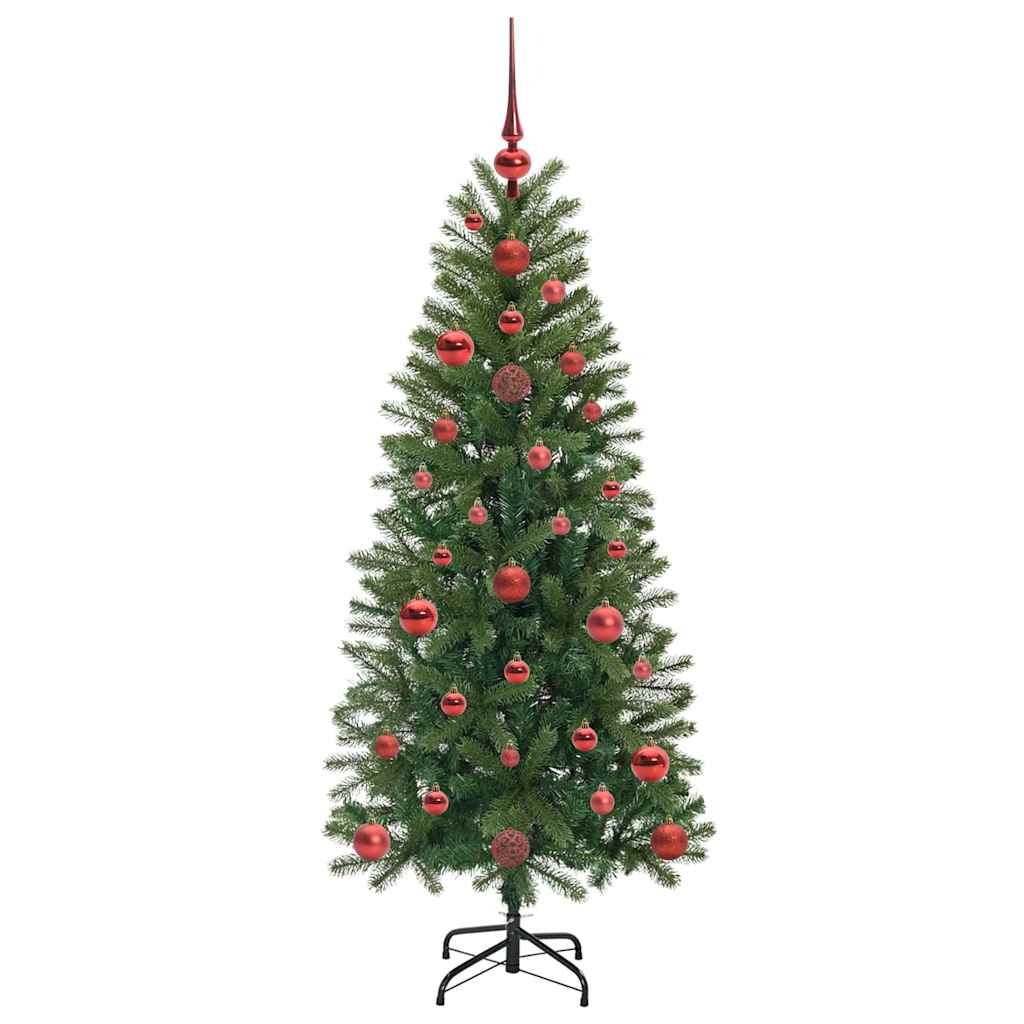 Albero Di Natale Artificiale Con 150 Led Verde 120 Cm Pe E Pvc - Image 4