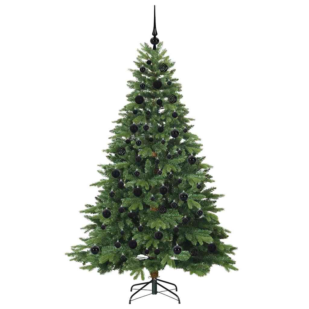 Albero Di Natale Artificiale Con 300 Led Verde 180 Cm Pe E Pvc - Image 4