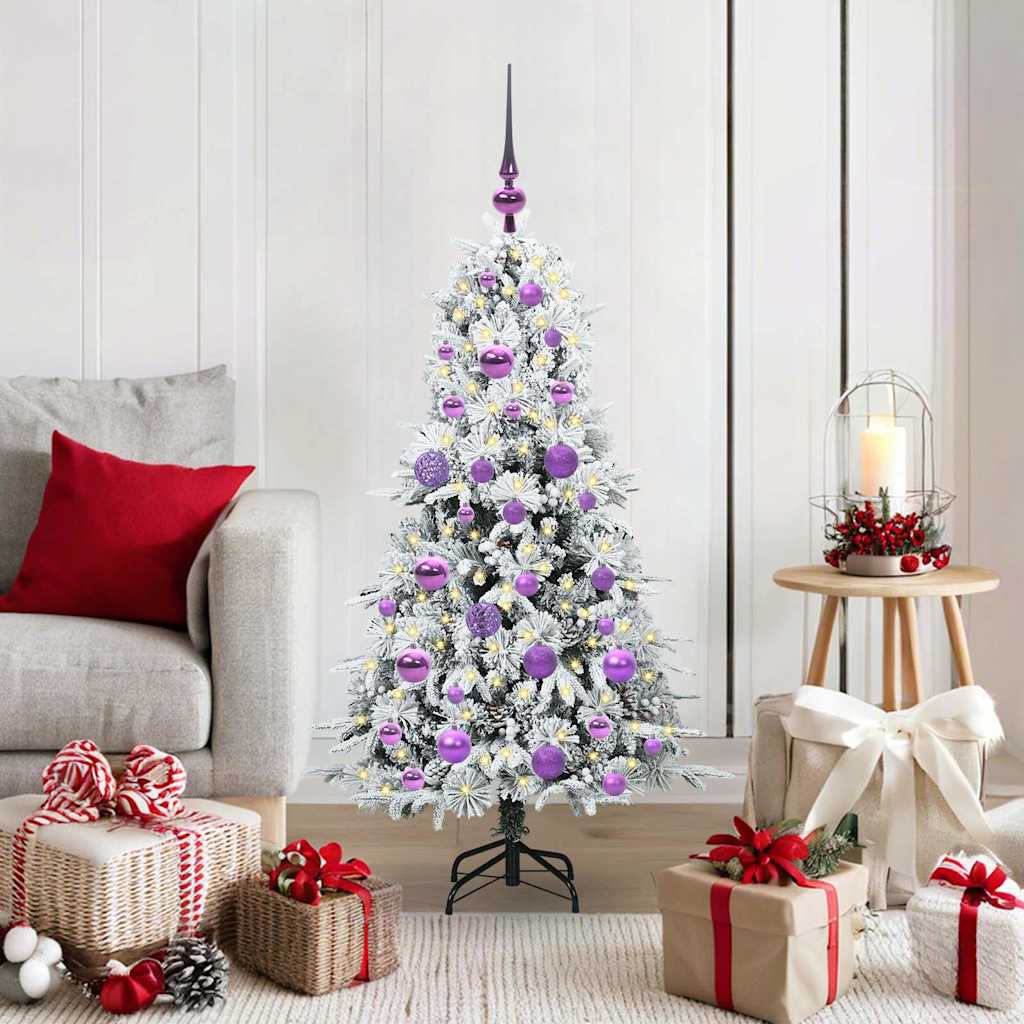 Albero Di Natale Artificiale Con Rami Pieghevoli Verde 120 cm