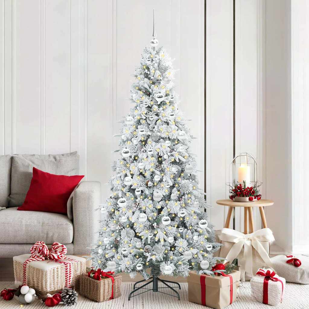 Albero Di Natale Artificiale Con Rami Pieghevoli Verde 180 cm