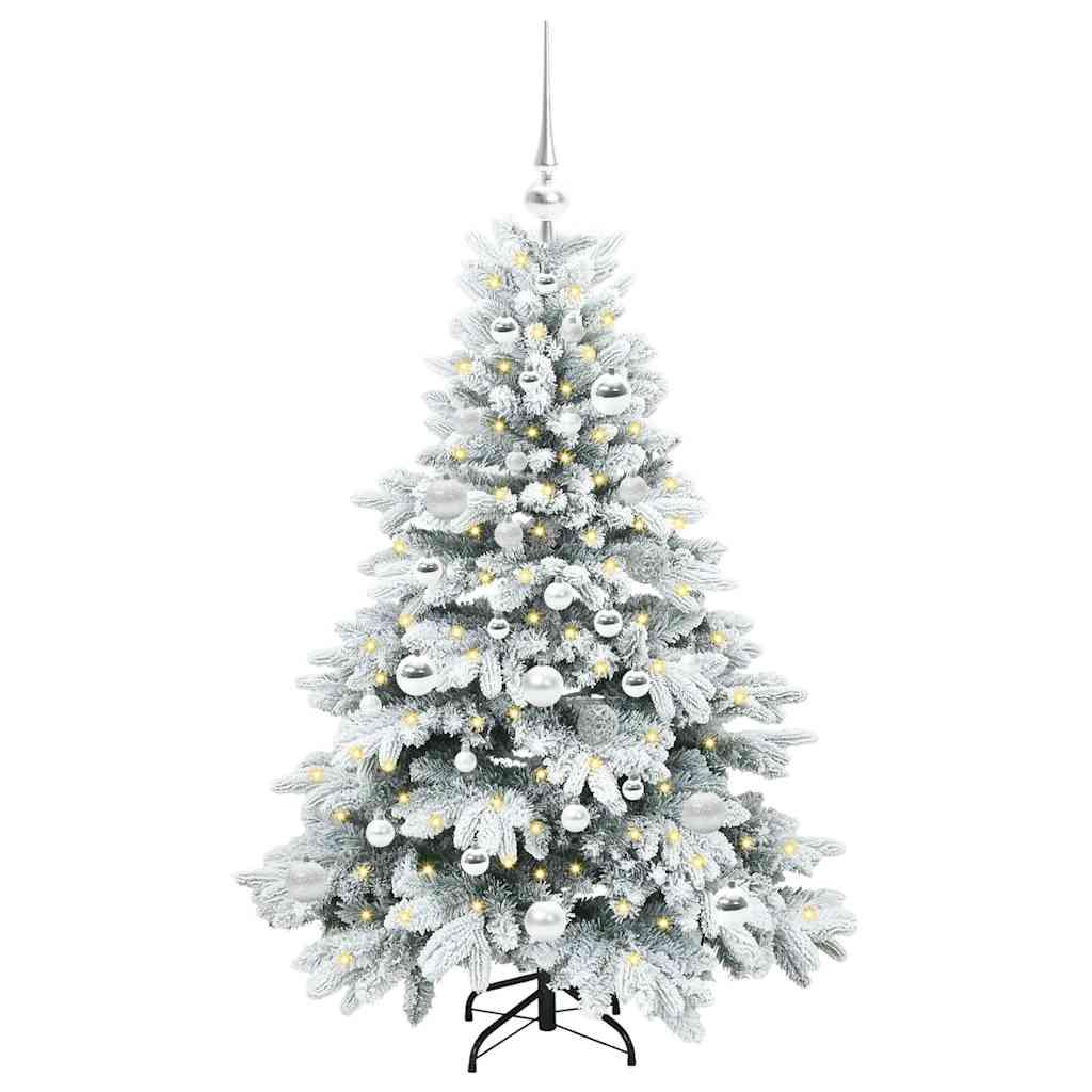 Albero Di Natale Artificiale Con 150 Led Verde 120 Cm Pe E Pvc - Image 3