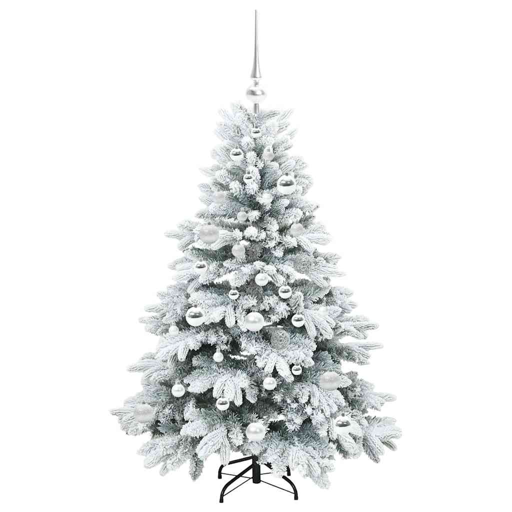 Albero Di Natale Artificiale Con 150 Led Verde 120 Cm Pe E Pvc - Image 4