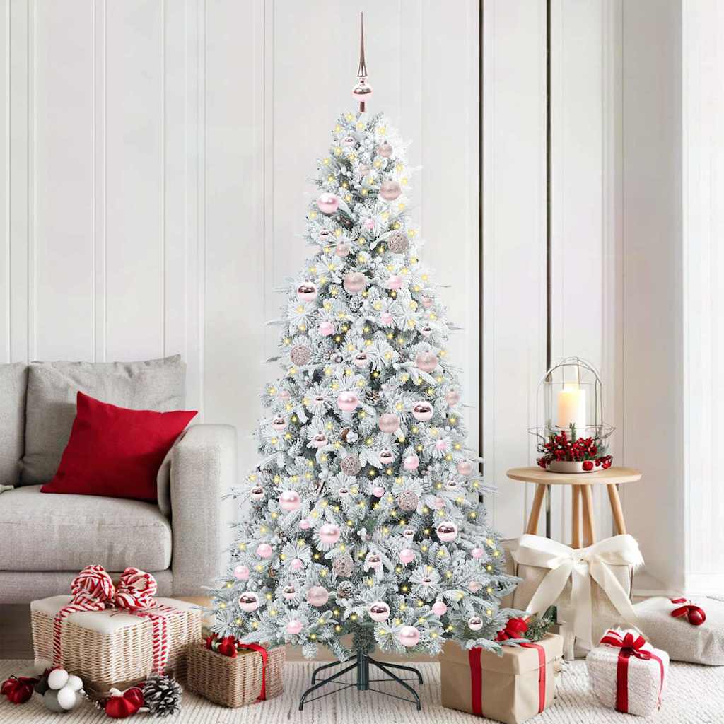 Albero Di Natale Artificiale Con Rami Pieghevoli Verde 180 cm