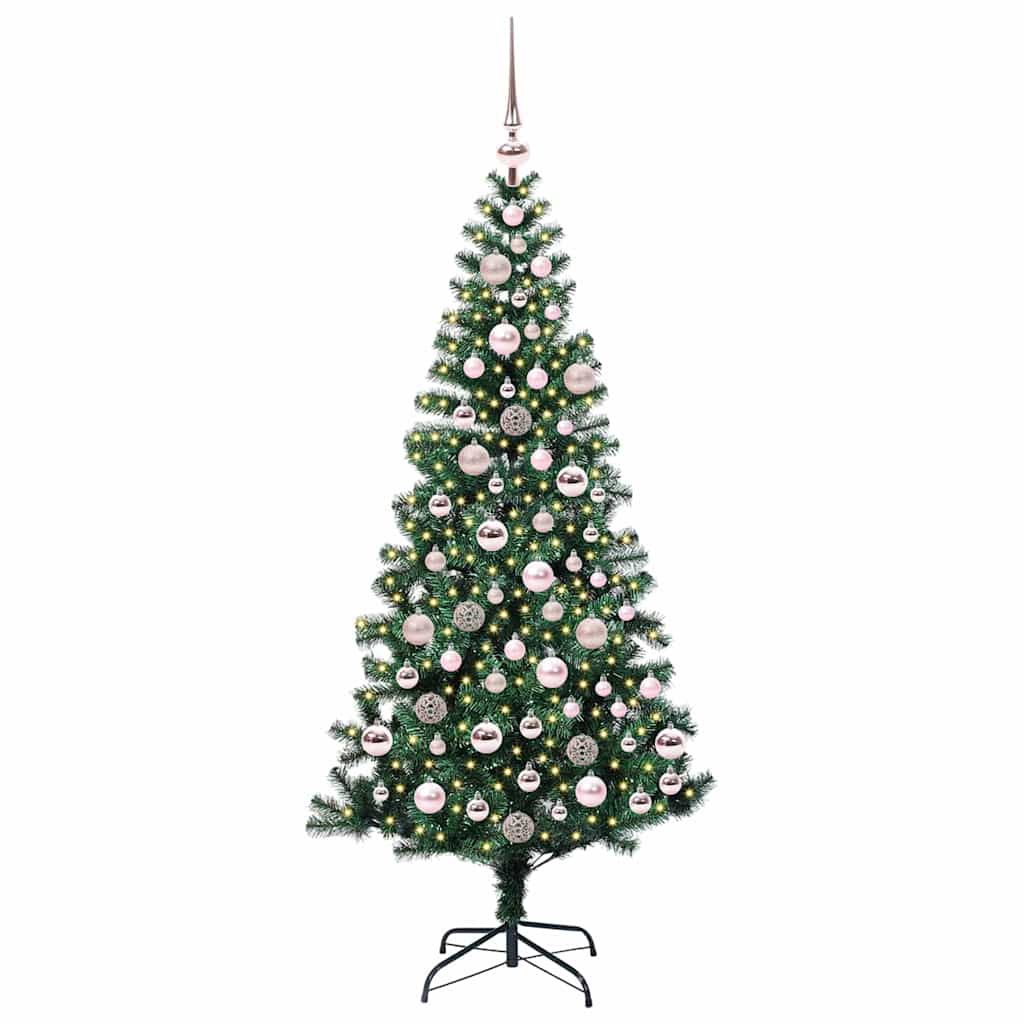 Albero Di Natale Artificiale Con Luci Integrate Verde 180 cm - Image 3