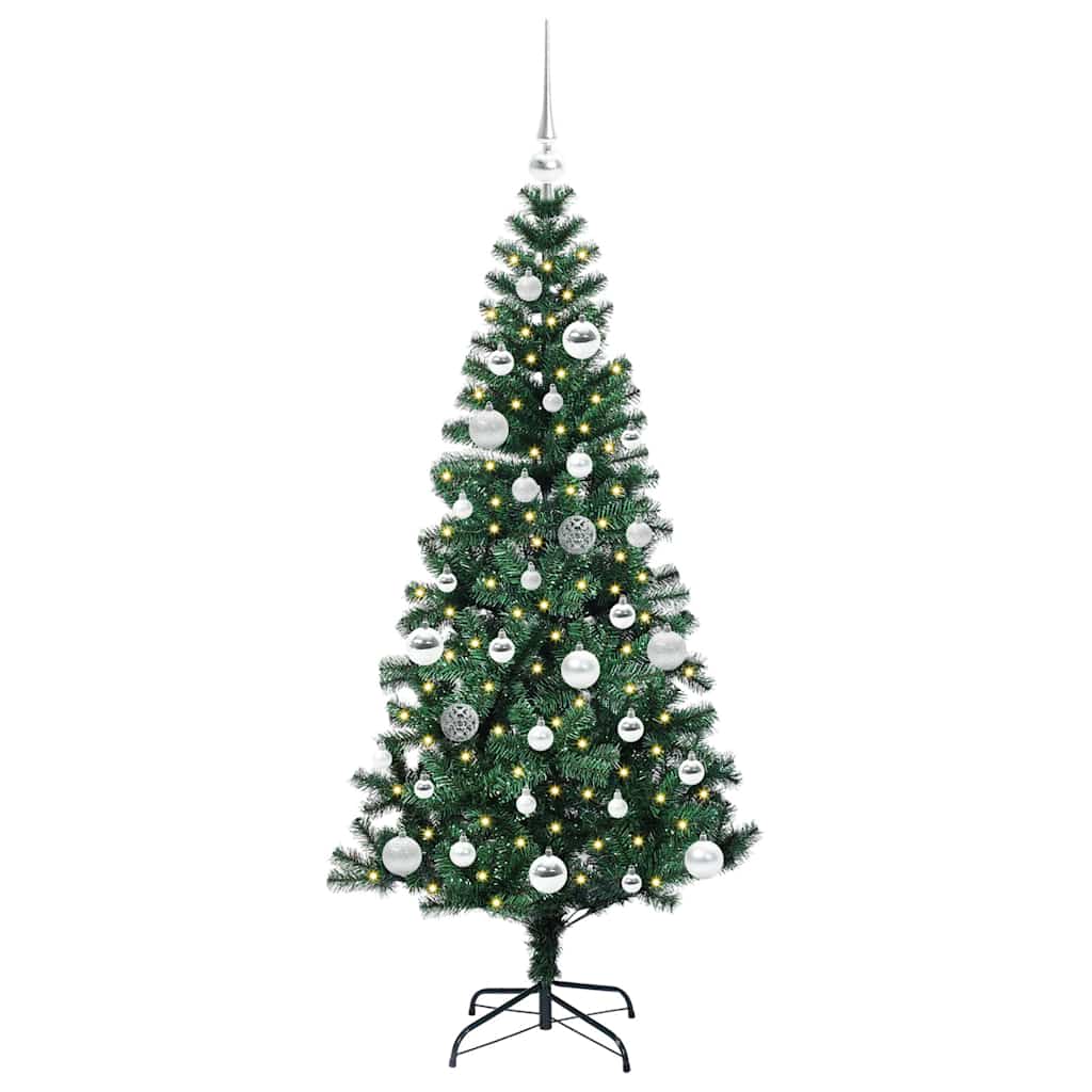 Albero Di Natale Artificiale Con Luci Integrate Verde 150 cm - Image 3