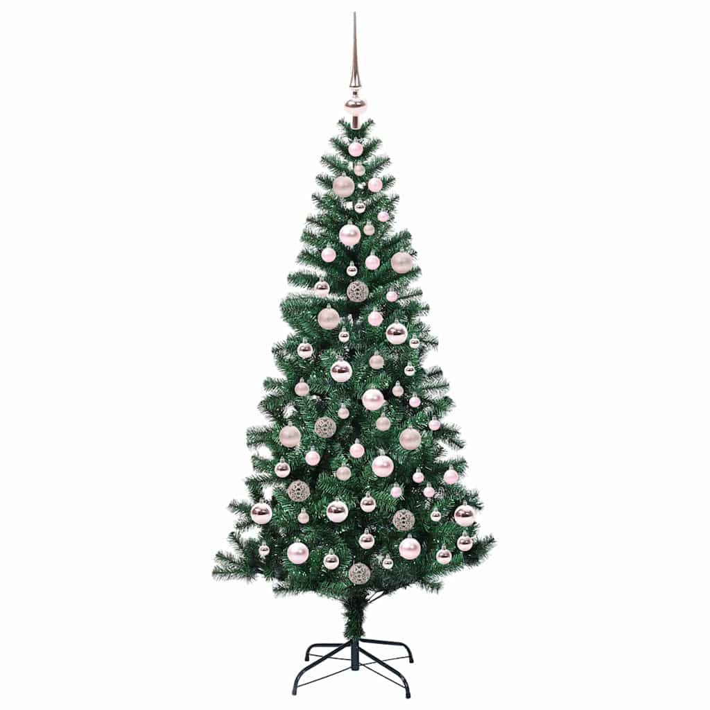 Albero Di Natale Artificiale Con Luci Integrate Verde 180 cm - Image 4
