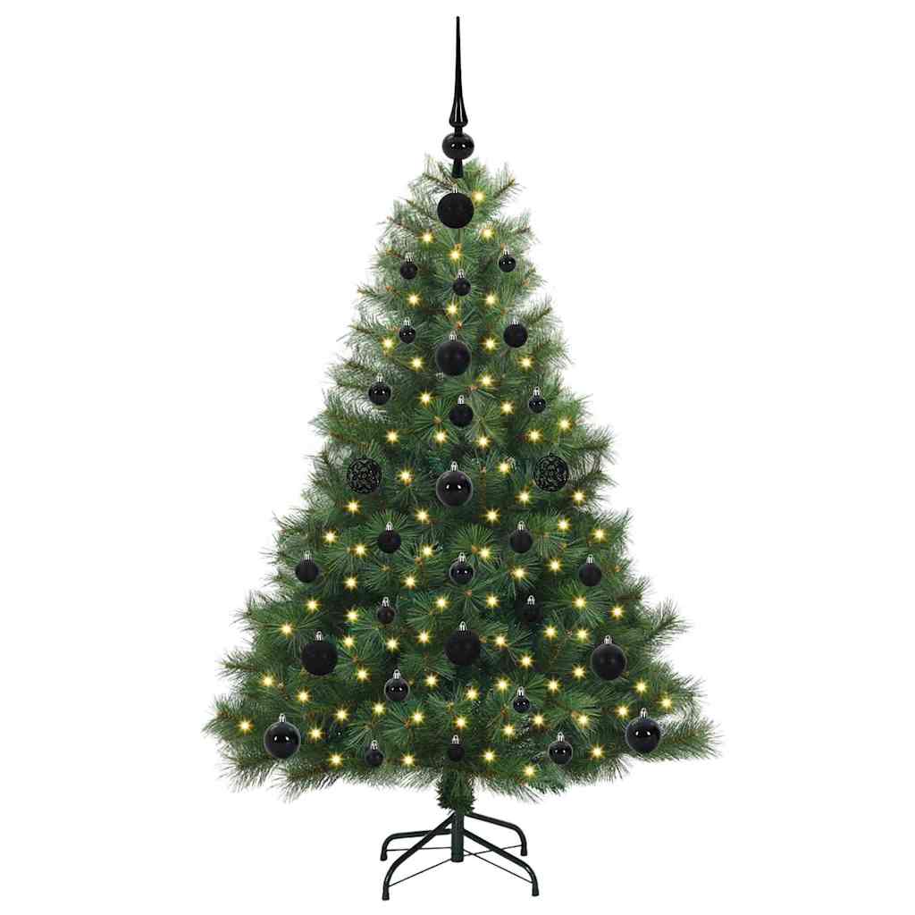 Albero Di Natale Artificiale Con 150 Led Verde 120 Cm Pe E Pvc - Image 3