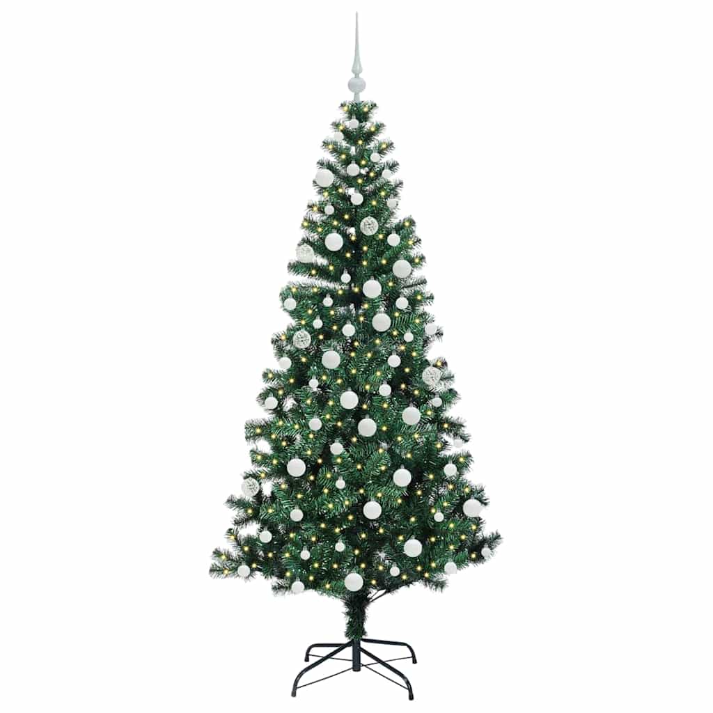 Albero Di Natale Artificiale Con Luci Integrate Verde 180 cm - Image 3