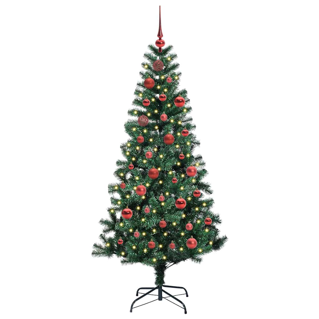 Albero Di Natale Artificiale Con Luci Integrate Verde 150 cm - Image 3