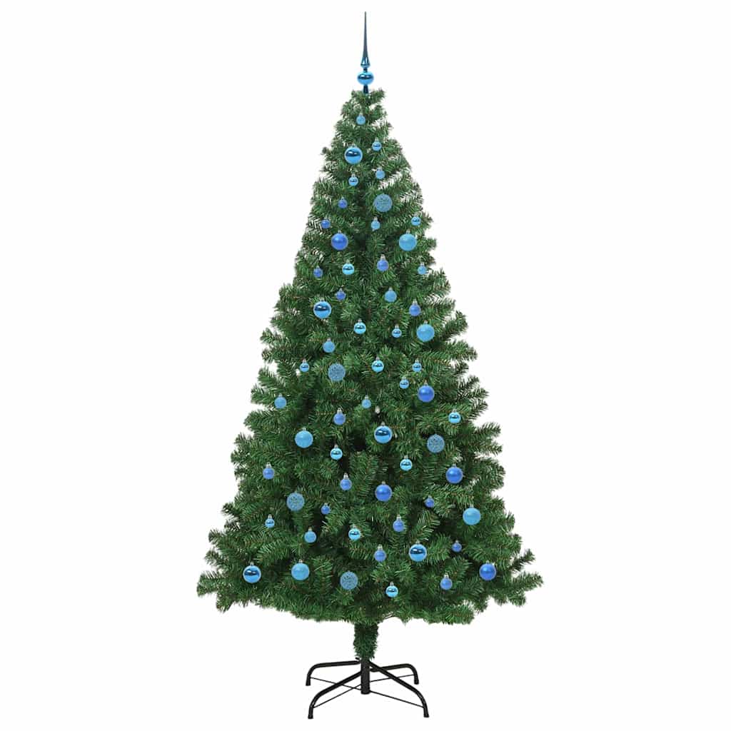 Albero Di Natale Artificiale Con 300 Led Verde 240 cm - Image 4